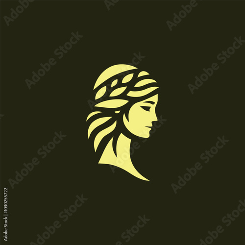 Greek lady logo
