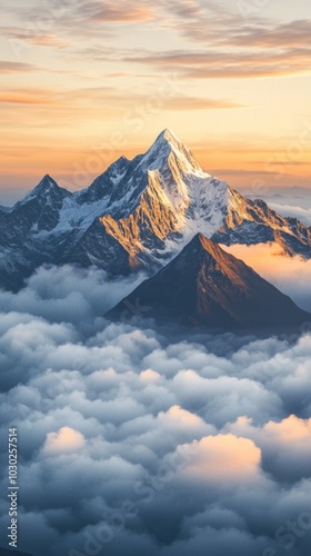 Above the Clouds, Snow covered mountains