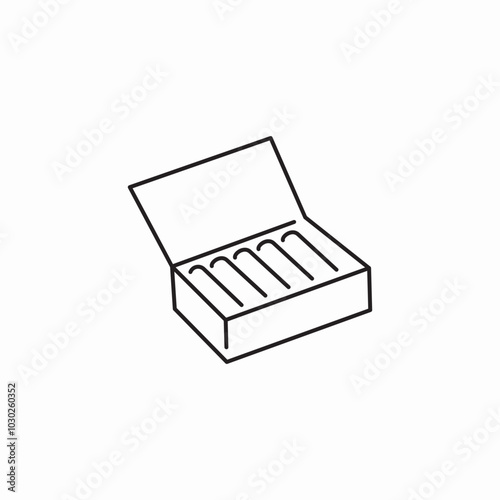 cigarette box icon sign vector