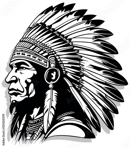 Drawing of Portrait of an I...