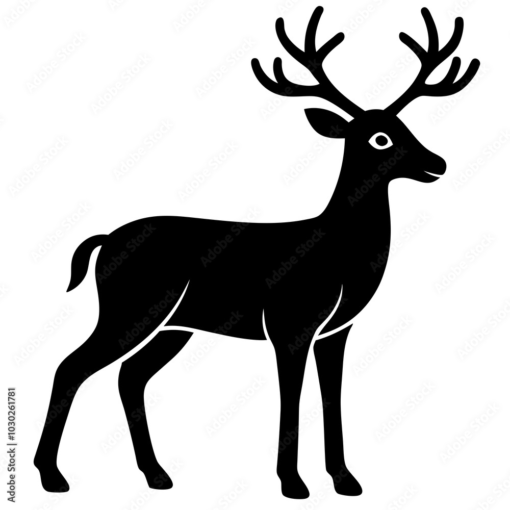reindeer silhouette vector reindeer silhouette vector