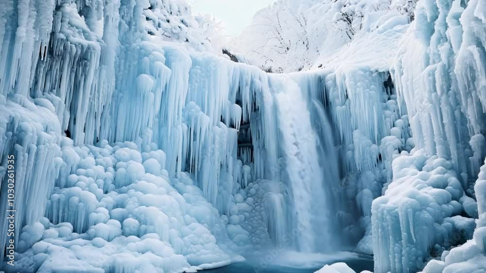 Frozen waterfall Frozen waterfall