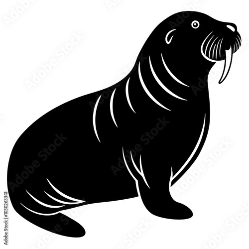 illustration of a walrus