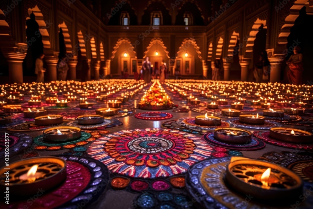 Obraz premium Diwali celebration diwali spirituality architecture.