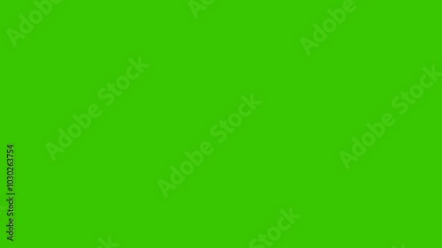 Animated clapper board. Open and closed clapper boards. Movie making, video production industry equipment. With green screen background