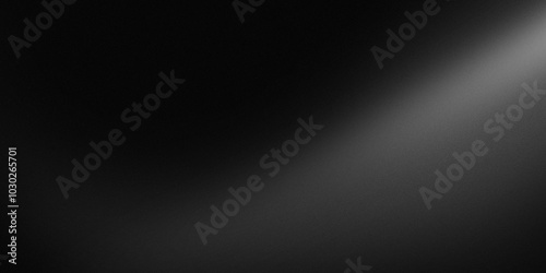 Abstract Black white grainy background noise texture grunge gradient banner