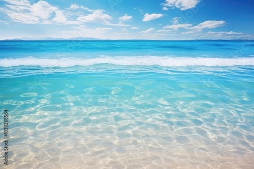 Blue beach sea backgrounds.