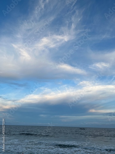 sunset over the sea