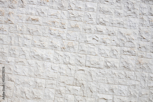 White textured brick wall background