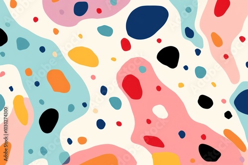 Polka dot pattern backgrounds abstract shape.