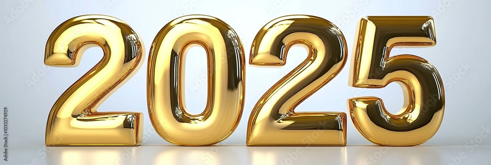 Golden numbers 2025 shine brightly, symbolizing hope and new beginnings for upcoming year. Their reflective surface adds touch of elegance and optimism Golden numbers 2025 shine brightly, symbolizing hope and new beginnings for upcoming year. Their reflective surface adds touch of elegance and optimism