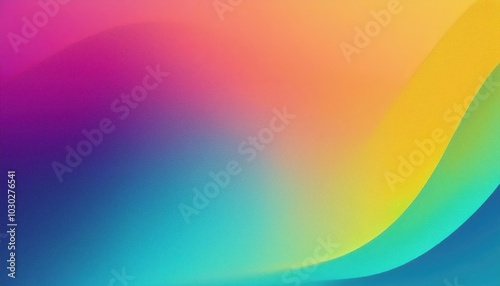 Colourful 80s, 90s style background banner with a noisy gradient texture