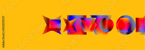 Fluid color geometric shapes abstract background. Vector Illustration For Wallpaper, Banner, Background, Card, Book Illustration, landing page