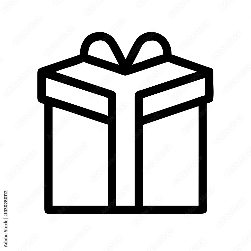 Gift box icon illustration representing celebration and gifting Gift box icon illustration representing celebration and gifting