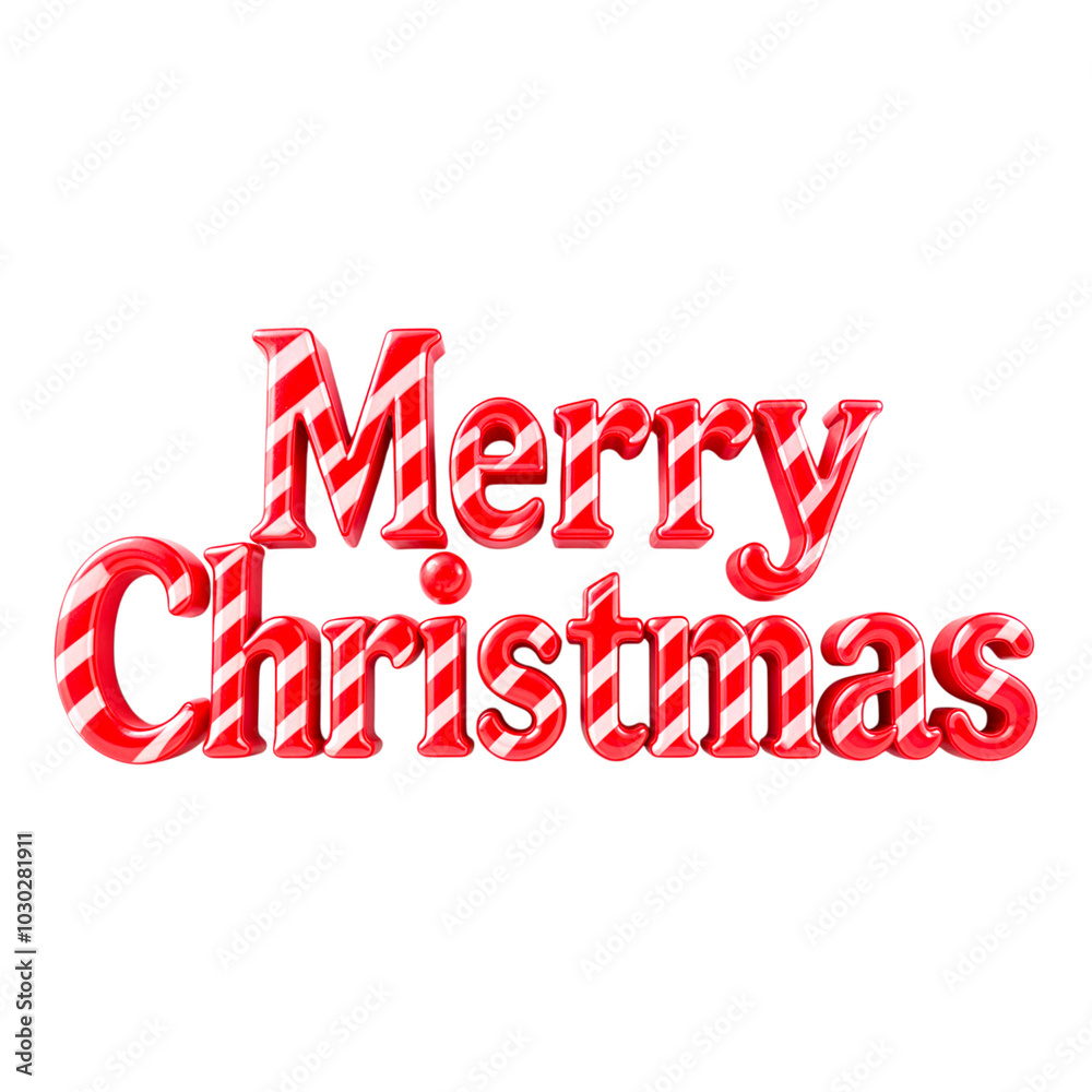3d red and white Merry Christmas lettering text on transparent background. Christmas and celebration. Christmas decorations 3d red and white Merry Christmas lettering text on transparent background. Christmas and celebration. Christmas decorations
