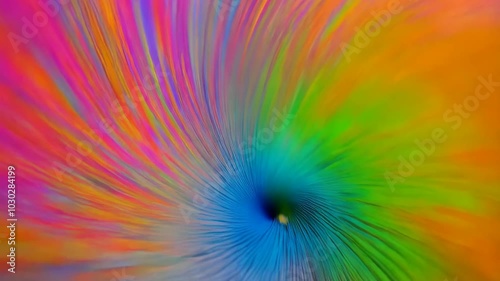 Vibrant Rainbow Swirl Abstract Background
