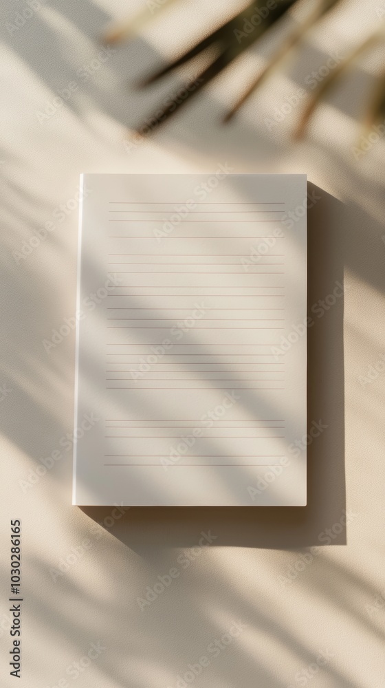 Blank Journal Page on a Desk for Writing or Drawing Inspiration Generative AI Blank Journal Page on a Desk for Writing or Drawing Inspiration Generative AI