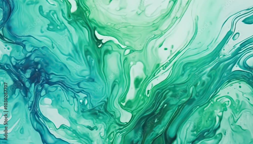 Fototapeta premium Abstract Aquatic Oasis