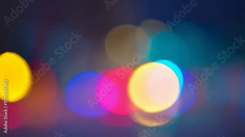 Colorful Bokeh Lights Background Abstract Design