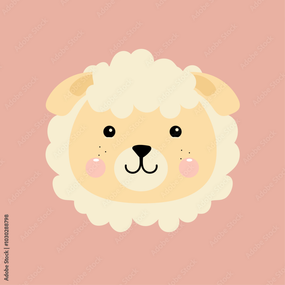 Cute sheep background Cute sheep background