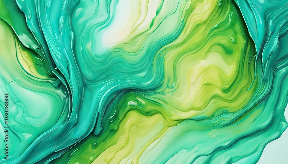 Obraz premium Abstract Aquatic Oasis