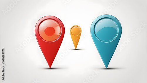 Set of Map Pin Location Icons, Modern Map Markers - Illustrated on White Background Free Download Set of Map Pin Location Icons, Modern Map Markers - Illustrated on White Background - GFXLoad