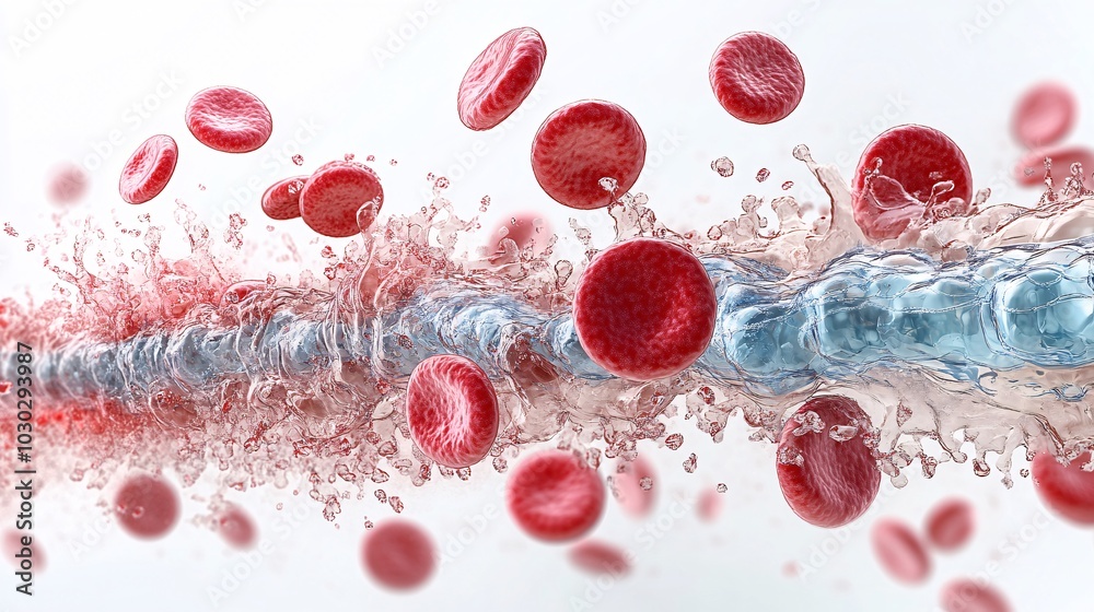 Stylized Representation of Platelets in Blood Flow Stylized Representation of Platelets in Blood Flow