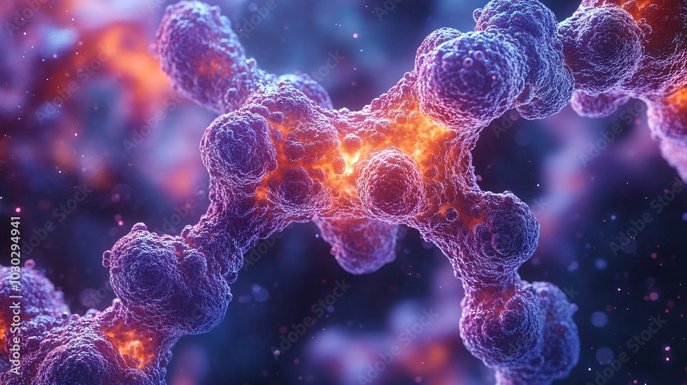 Vibrant 3D Molecular Structure Visualization Vibrant 3D Molecular Structure Visualization