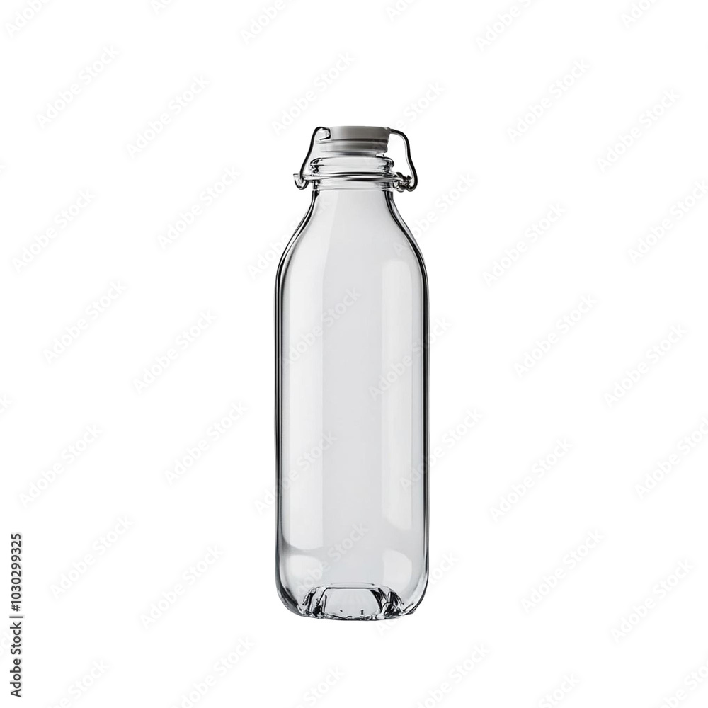 glass confused bottle, water bottle on transparent background glass confused bottle, water bottle on transparent background