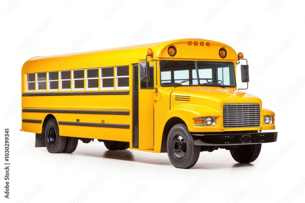 School bus vehicle white background transportation. School bus vehicle white background transportation.