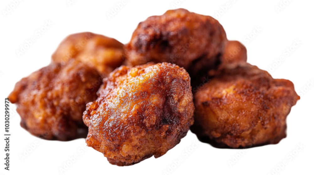 Crispy karaage: authentic japanese fried chicken perfect for culinary design projects - transparent background png Crispy karaage: authentic japanese fried chicken perfect for culinary design projects - transparent background png