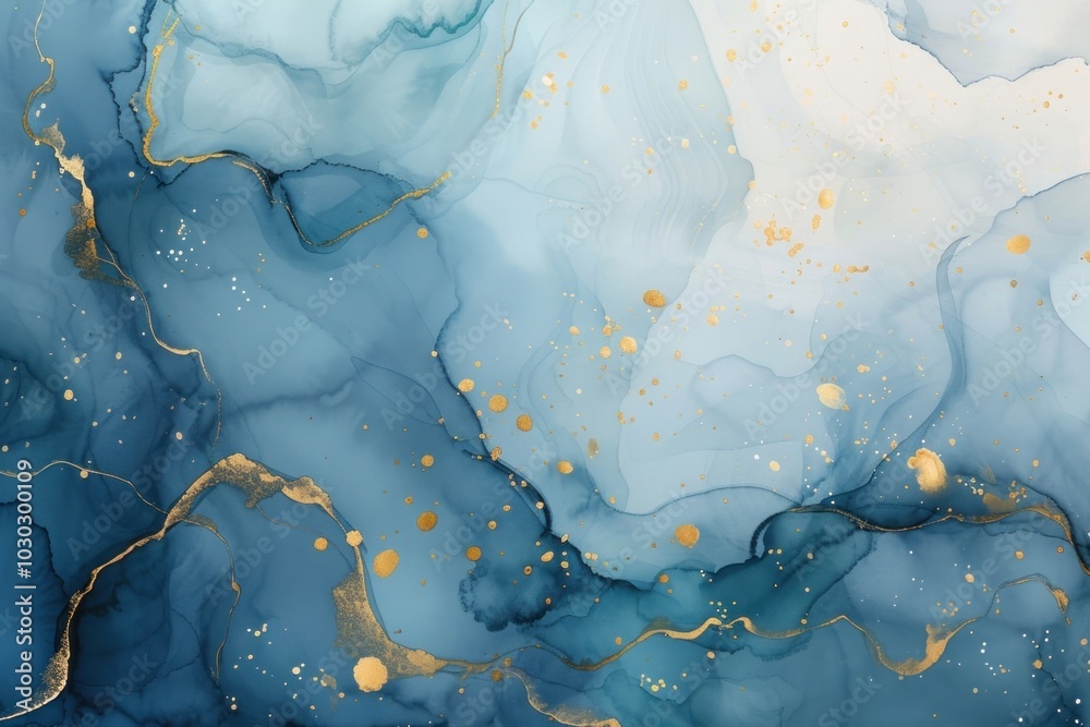 Fototapeta premium Eid mubarak watercolor background backgrounds blue accessories.