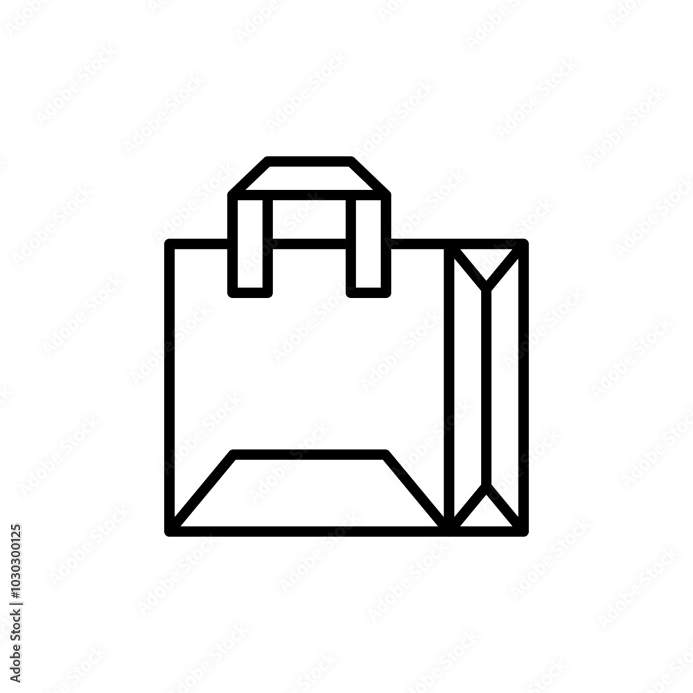 Paper bag outline icons, minimalist vector illustration ,simple transparent graphic element .Isolated on white background Paper bag outline icons, minimalist vector illustration ,simple transparent graphic element .Isolated on white background