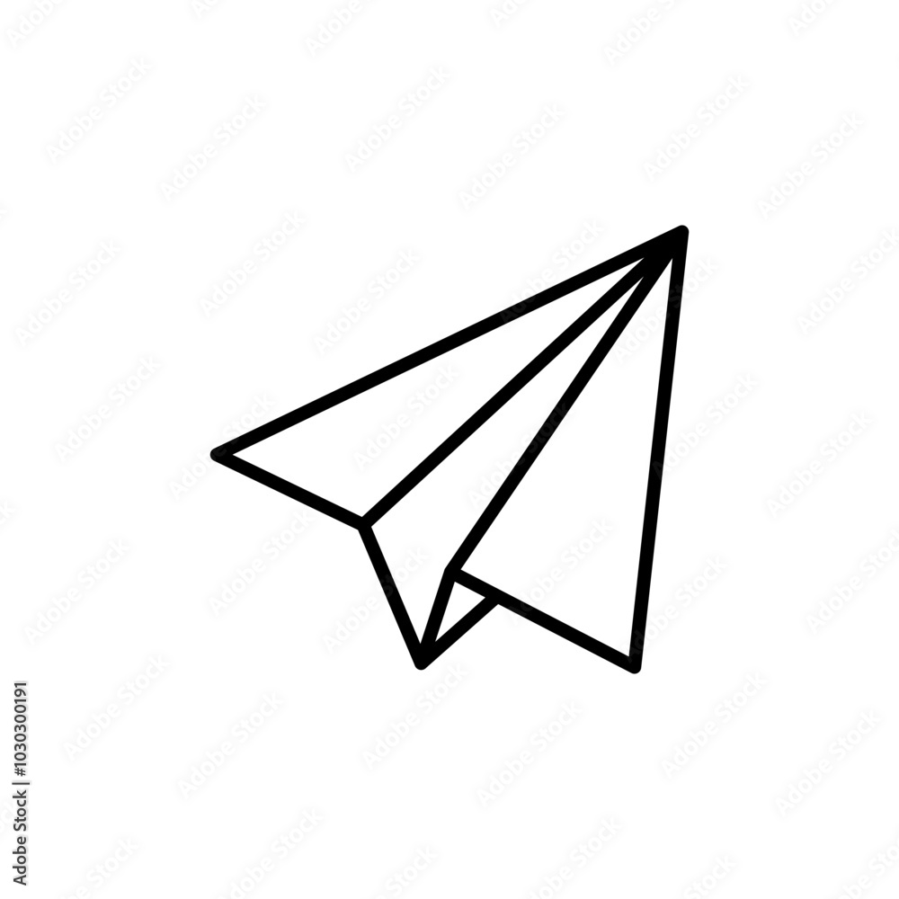 Paper plane outline icons, minimalist vector illustration ,simple transparent graphic element .Isolated on white background Paper plane outline icons, minimalist vector illustration ,simple transparent graphic element .Isolated on white background