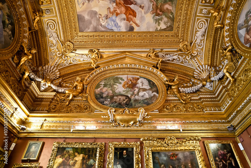 A Glimpse into Grandeur: The Antique Ceiling of Palazzo Pitti