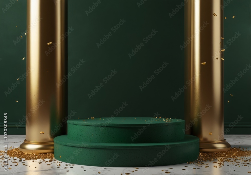 green podium green podium