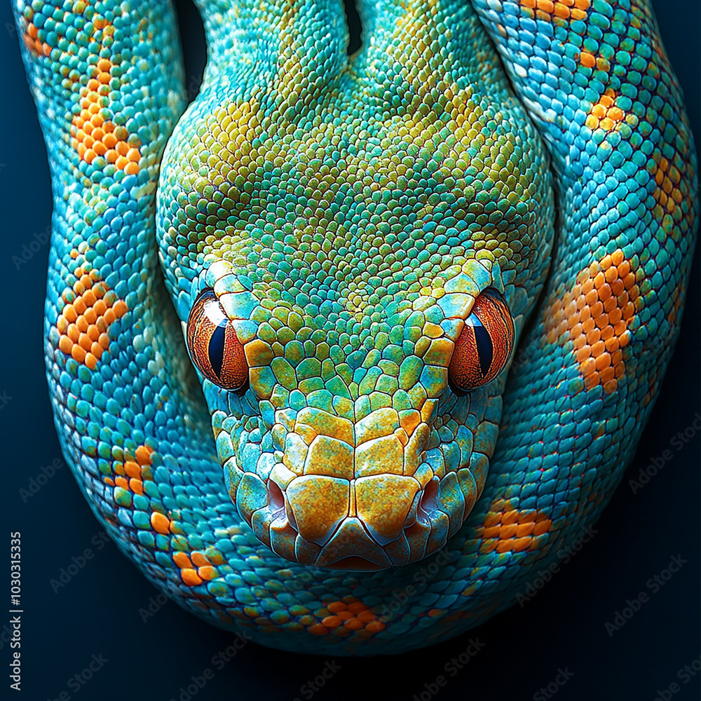 Fototapeta premium close up of a snake