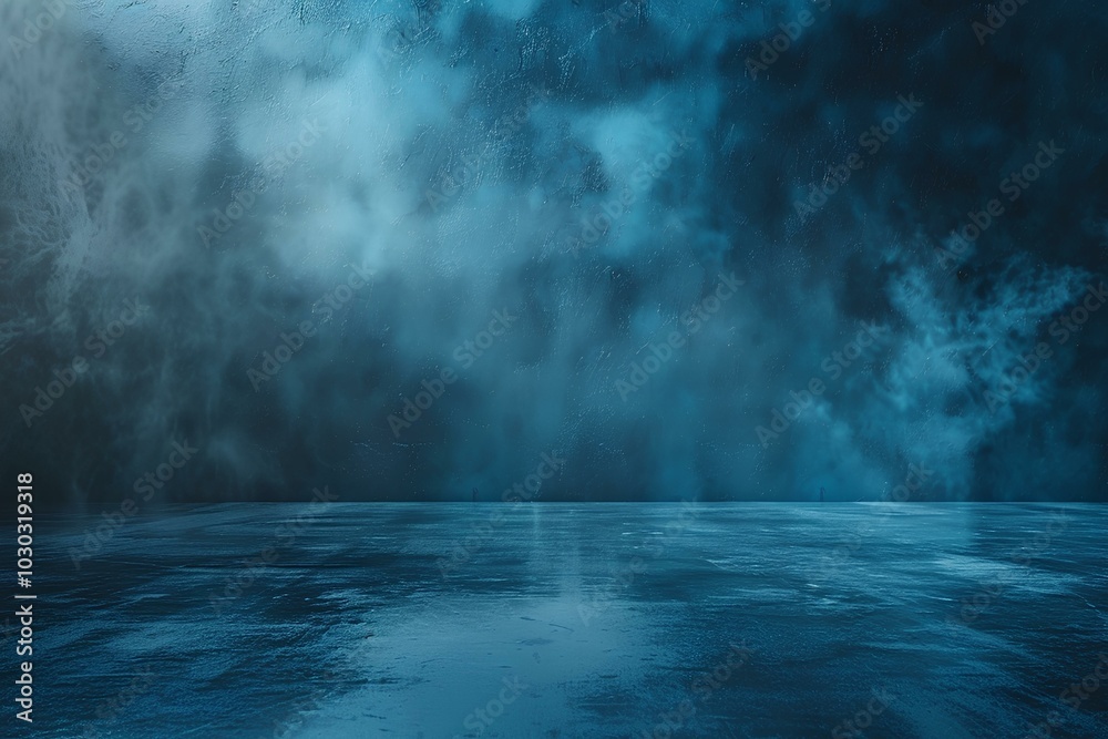 A large body of water under a cloudy sky A large body of water under a cloudy sky