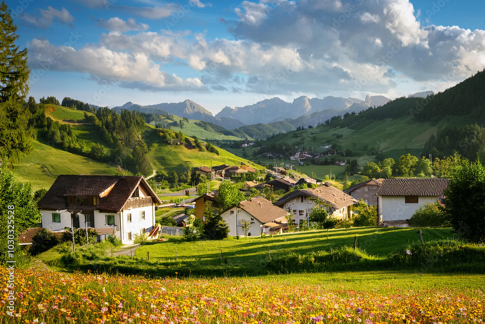 swiss alpine village swiss alpine village