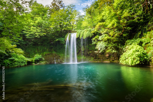 waterfall in plitvice national park