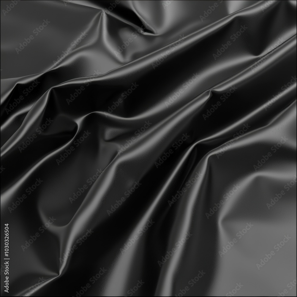 Obraz premium Black Satin Drape