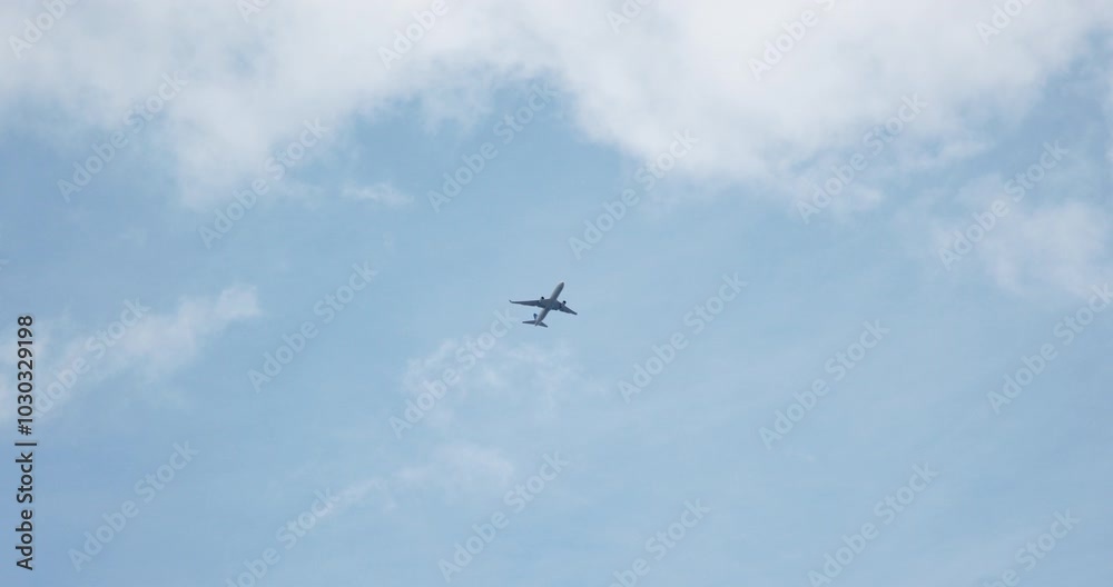 Airplane In Flight Over London Airplane In Flight Over London