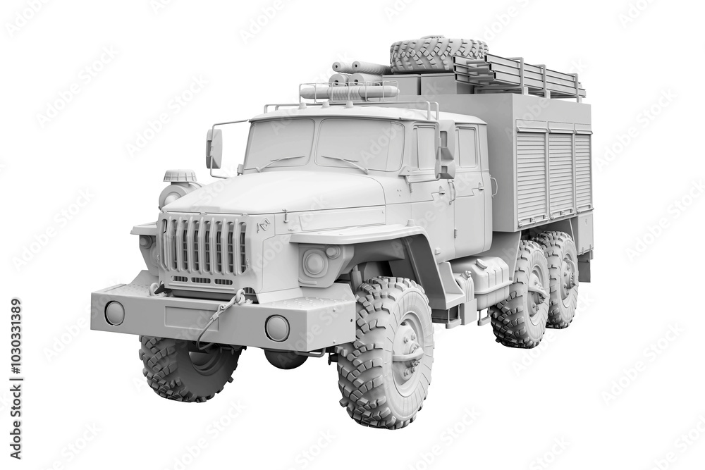 Firetruck Isolated Model project - Emergency Vehicle Firetruck Isolated Model project - Emergency Vehicle