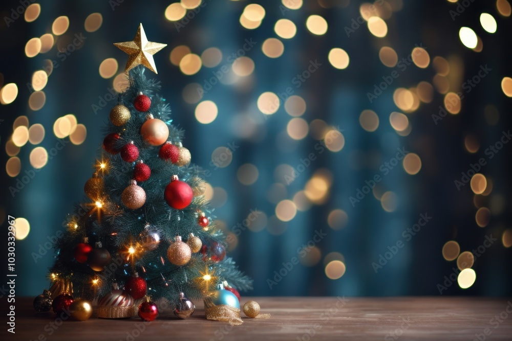 Christmas shiny light tree. Christmas shiny light tree.