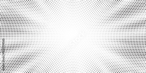 Wallpaper Mural Halftone texture dot radial background, cartoon comic retro pop art dot border, halftone shadow. Abstract radial  effect halftone background. Torontodigital.ca