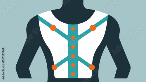 Wearable Posture Corrector A design of a lightweight posturecorrecting device worn on the back with indicators showing if the person is maintaining good posture.