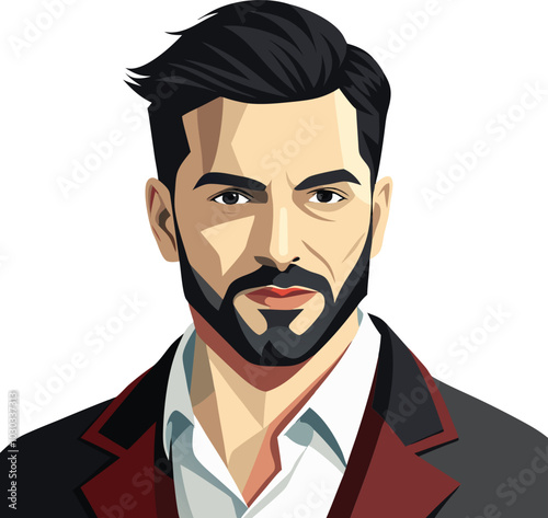 stylish man vector illustration graphic design