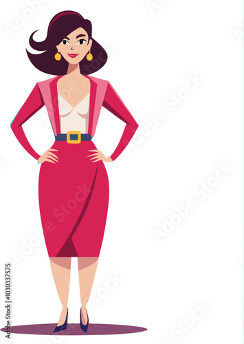 stylish modern women vector illustration graphic design