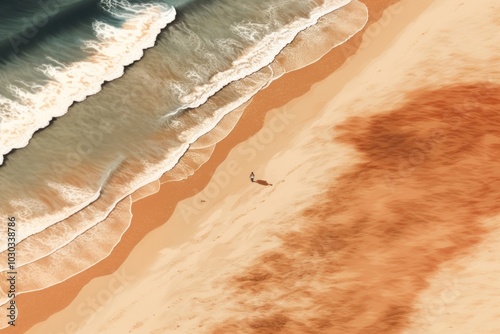 Beach sand outdoors nature ocean. photo