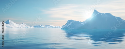 Iceberg Landscape in the Arctic photo